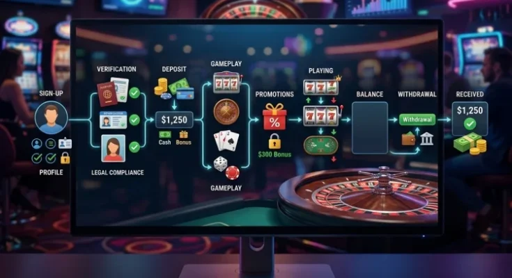 How Online Casinos Work from Sign-Up to Withdrawal